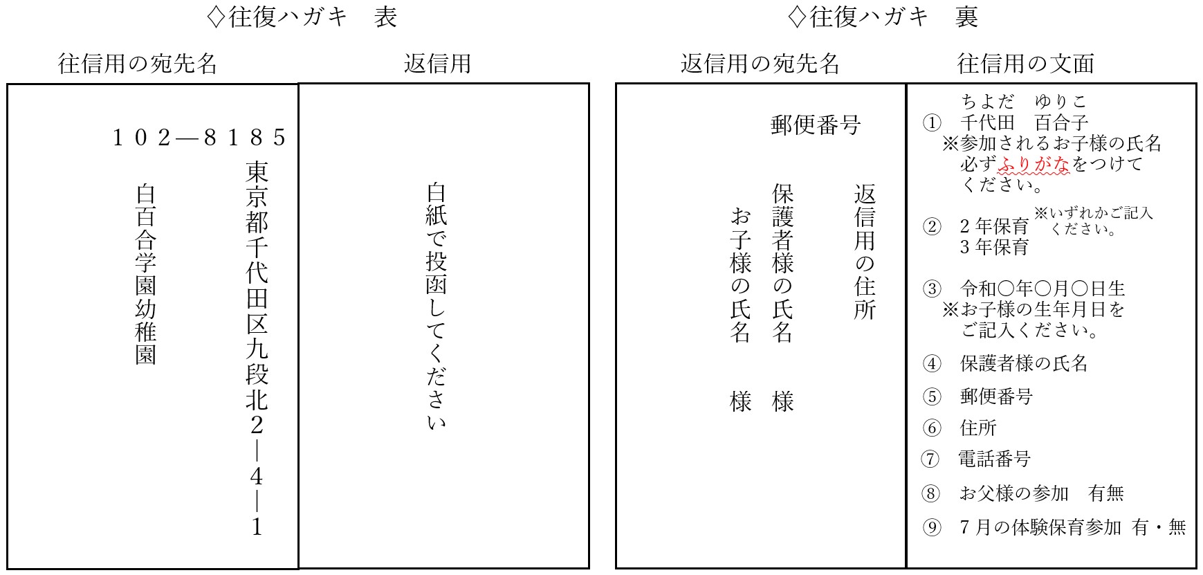 お受験 幼稚園受験 田園調布雙葉・雙葉小学校附属幼稚園 願書 面接例文 入試対策 - 参考書